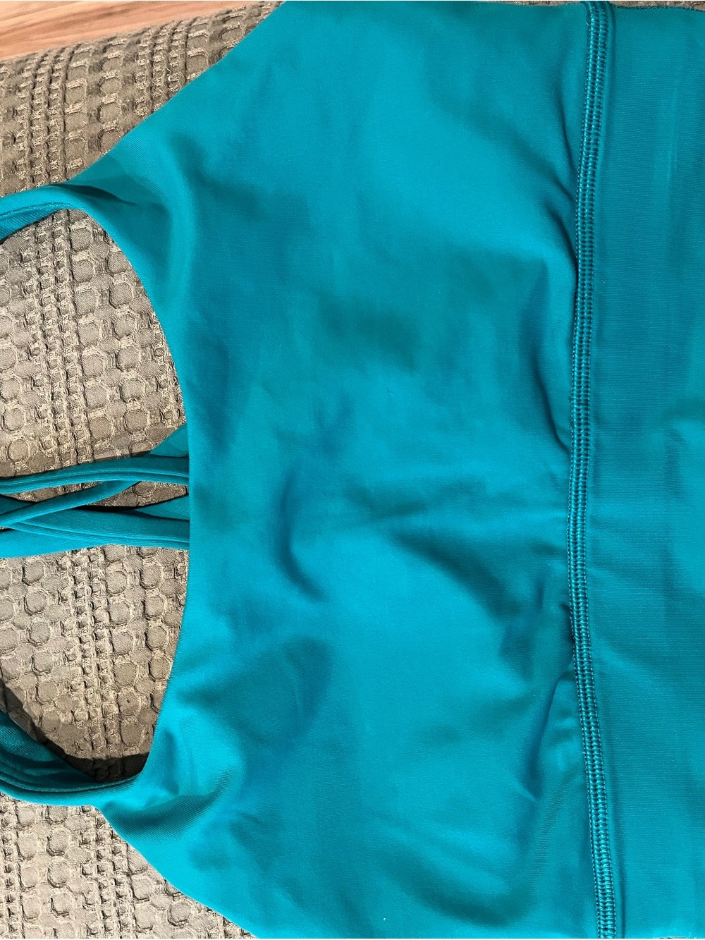 lululemon athletica Teal Blue Strappy Sports Bra